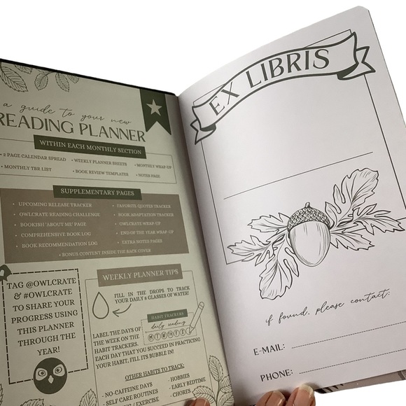 Owlcrate Reading Journal Undated New - Picture 2 of 16